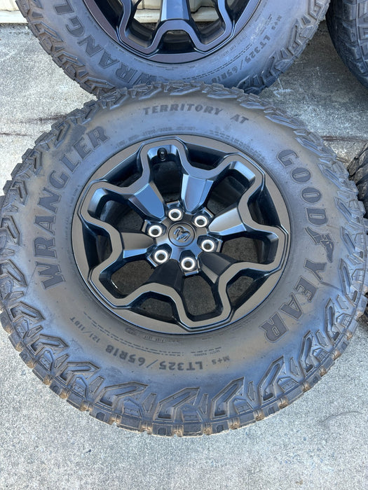 DODGE RAM GOODYEAR WRANGLER WHEELS TIRES RIMS 325/65 R18