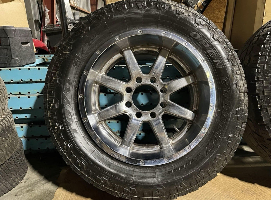 2017 2018 2019 FORD F350 F450 AFTERMARKET FUEL WHEELS RIMS ~TIRES ARE BAD~