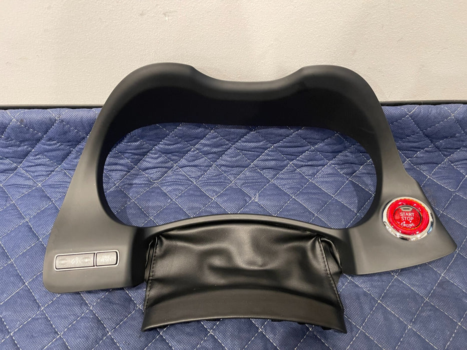 2017 INFINITI Q50 RED SPORT GAUGE CLUSTER SURROUND TRIM BEZEL W/ PUSH START OEM
