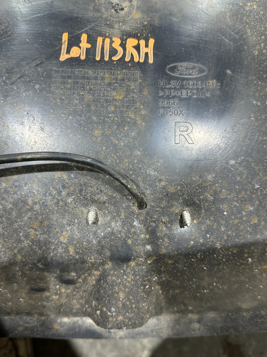 2019 FORD F150 3.5L RAPTOR FRONT RIGHT WHEELHOUSE FENDER LINER OEM