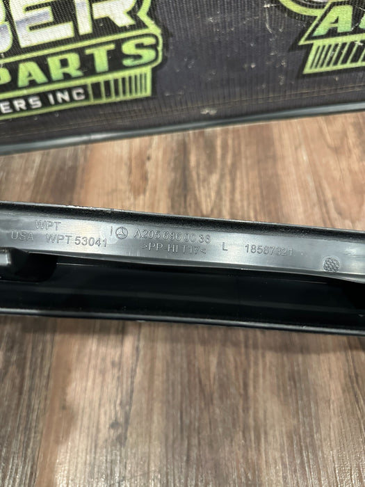 2015 MERCEDES BENZ C63S AMG EDITION 1 FRONT LEFT DOOR SILL SCUFF TRIM OEM SCUFFS