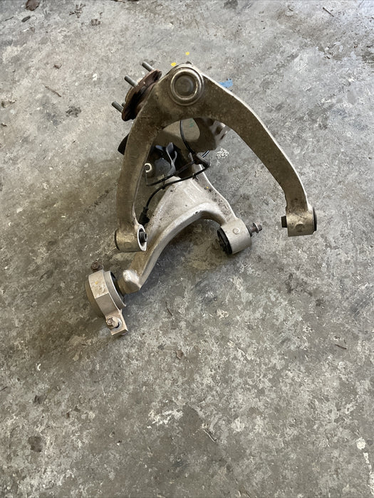 2010 NISSAN 370Z FRONT LEFT SUSPENSION KNUCKLE HUB CONTROL ARM OEM 2009-2020