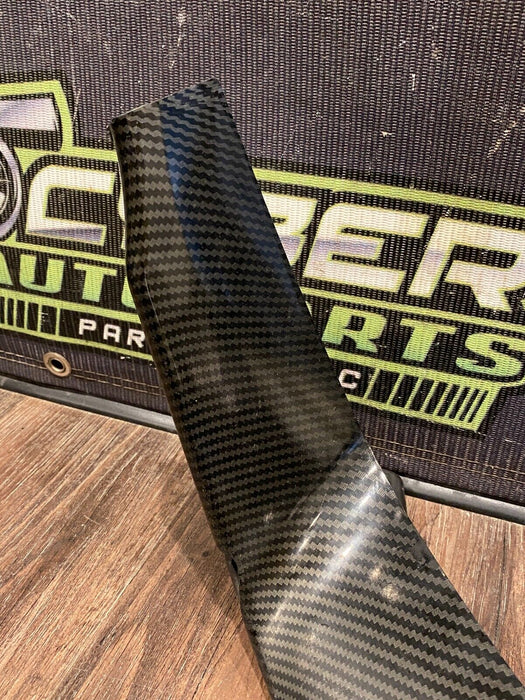 2018 BMW M3 COMP FRONT RIGHT CARBON FIBER CORNER SPLITTER COVER OEM DAMAGED/READ