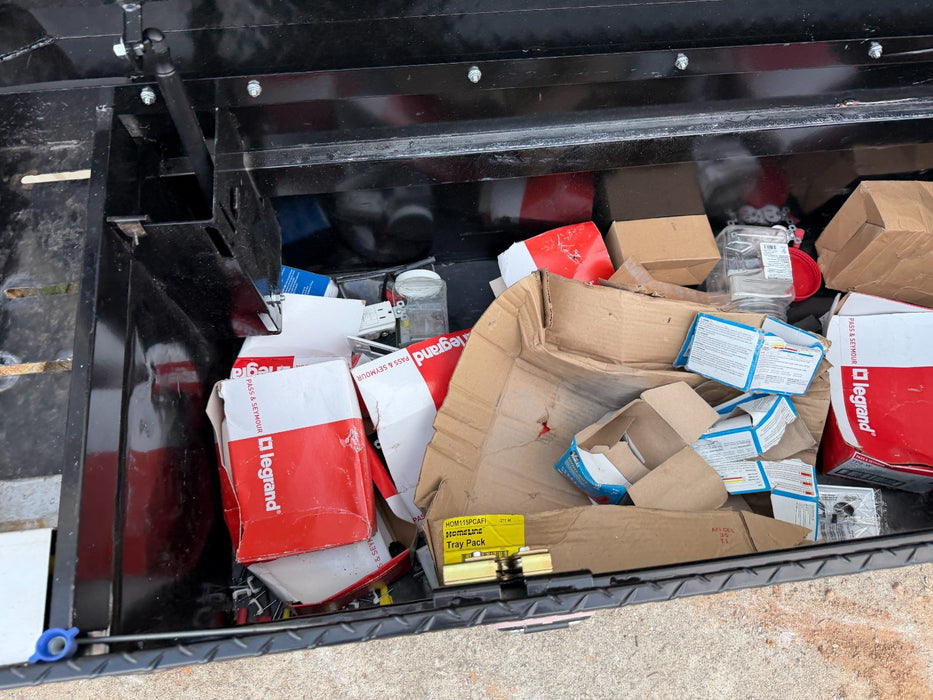 72 in. Gloss Black Aluminum Full Size Low Profile Crossbed Truck Tool Box