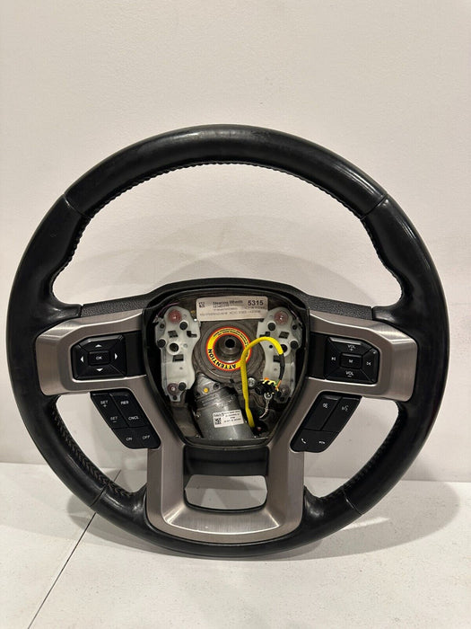 2017-2019 FORD F250 F350 F450 PLATINUM ADAPTIVE STEERING WHEEL W/O ADAPTI CRUISE