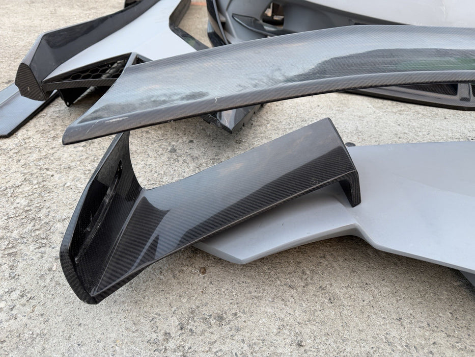 LAMBORGHINI AVENTADOR SVJ REPLICA KIT CARBON FIBER BUMPERS HOOD SIDE SKIRTS WING