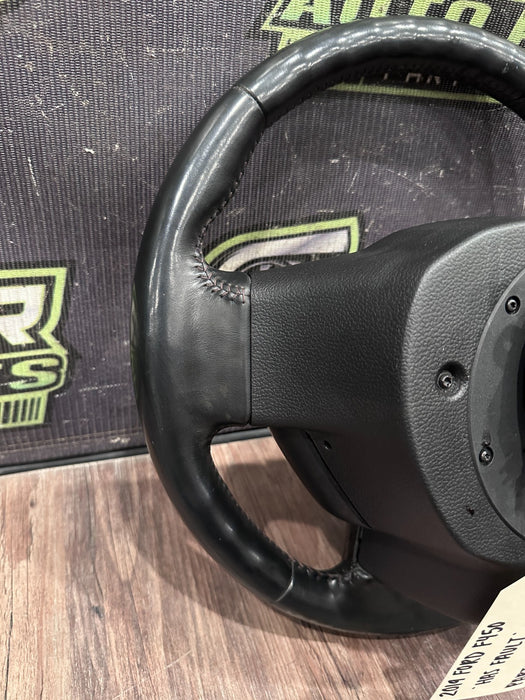 2017-2019 FORD F250 F350 F450 CARBON FIBER STEERING WHEEL OEM *FAULT/PARTS ONLY*