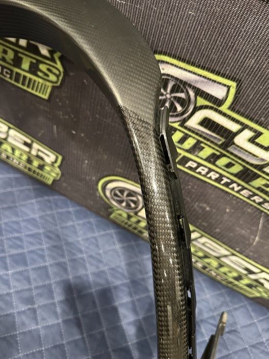 2014 AUDI R8 DASH DASHBOARD CARBON FIBER COVER FRAME 423 857 171 A OEM ~SCUFFS~