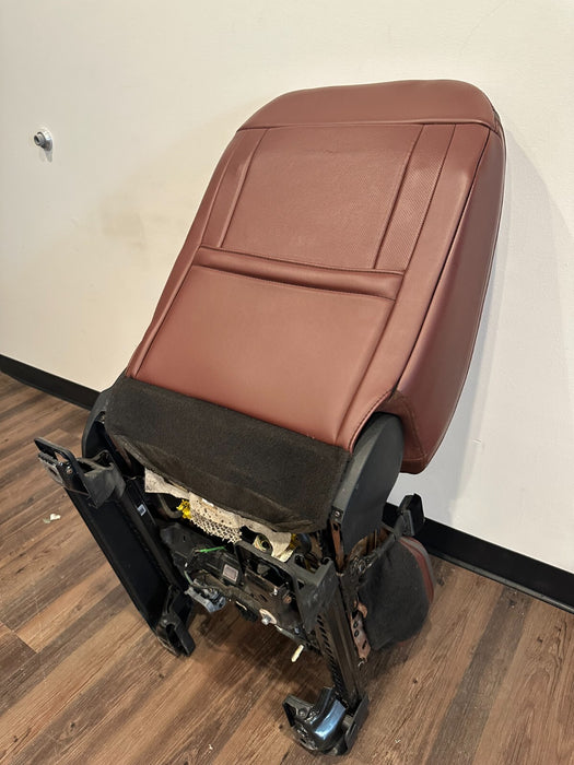 2017-2019 FORD F250 F350 F450 DARK MARSALA RED LEATHER DRIVER SEAT OEM *READ*