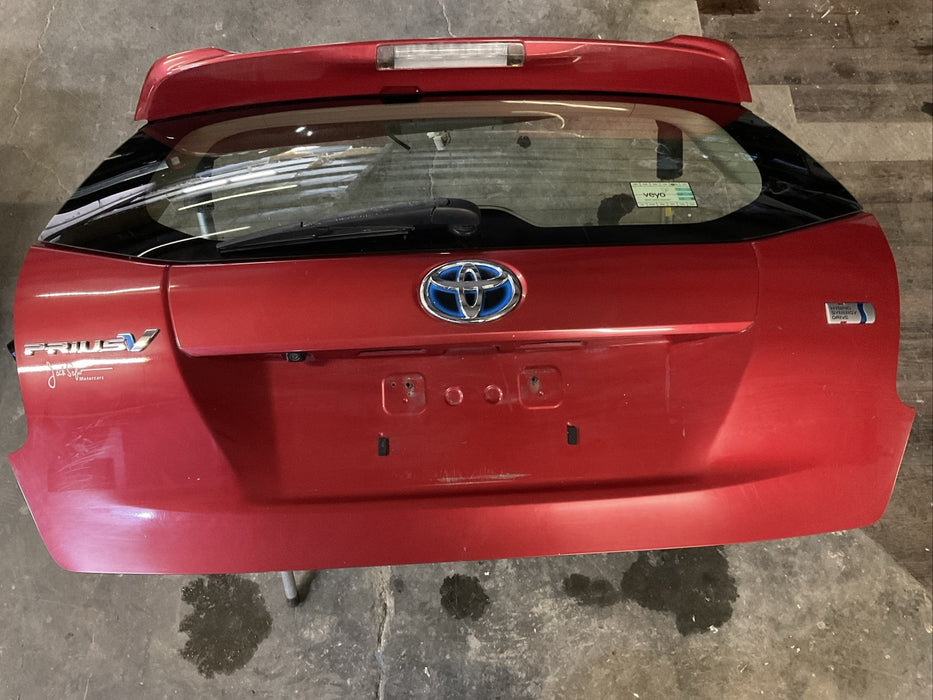 2014 TOYOTA PRIUS V REAR LIFTGATE TAILGATE FULL ASSEMBLY OEM~MINOR SCRATCHES~