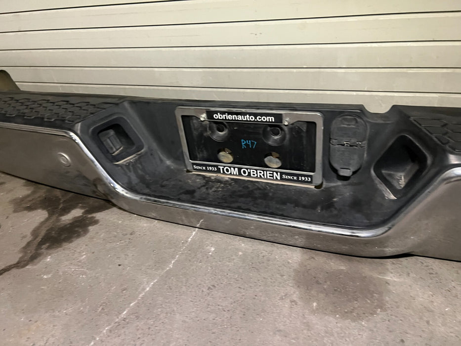 2017 RAM 2500 3500 LARAMIE CHROME REAR BUMPER W/ SENSORS OEM 2013-2018
