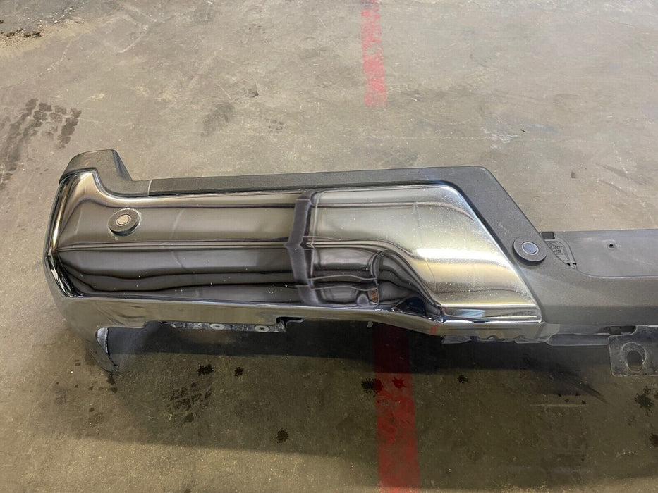 2017-2019 FORD F250 F350 COMPLETE CHROME REAR BUMPER W SENSOR HARNESS OEM