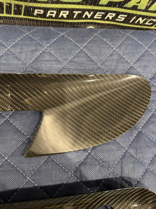 2014 AUDI R8 LEFT RIGHT CARBON FIBER CENTER CONSOLE COVER TRIM PANEL 423 863 337