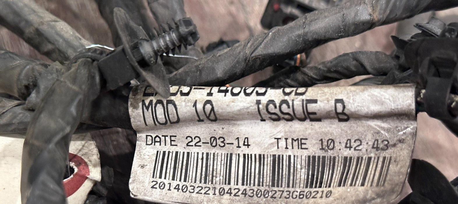 2015 JAGUAR F TYPE R REAR SUBFRAME WIRING HARNESS EX53 9L468 HB OEM