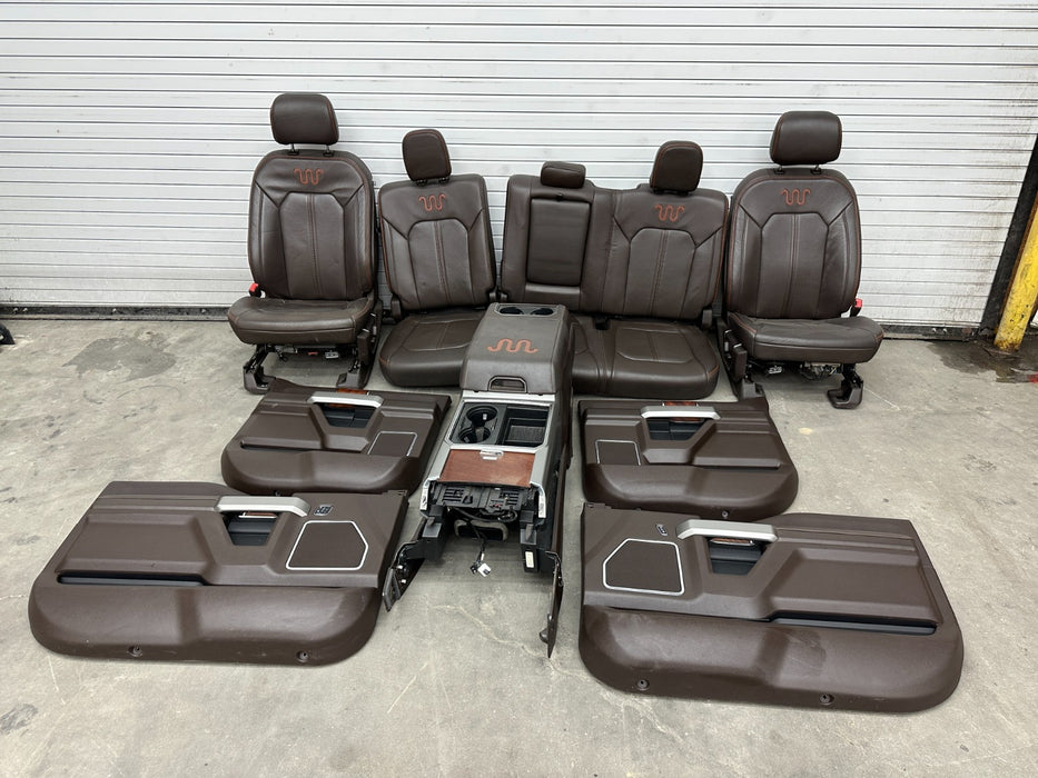 2017-2019 FORD F250 F350 F450 KING RANCH FRONT REAR SEATS ONLY!