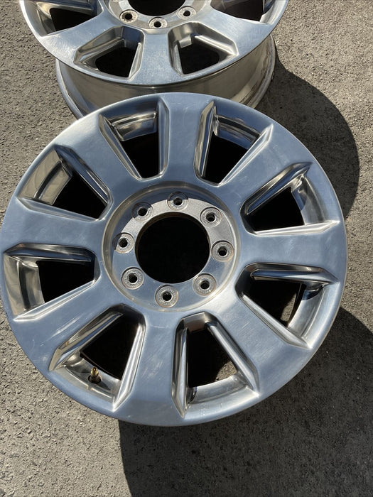 2017-2022 FORD F250 F350 F450 PLATINUM OEM WHEEL RIM PAIR (2) 20X8