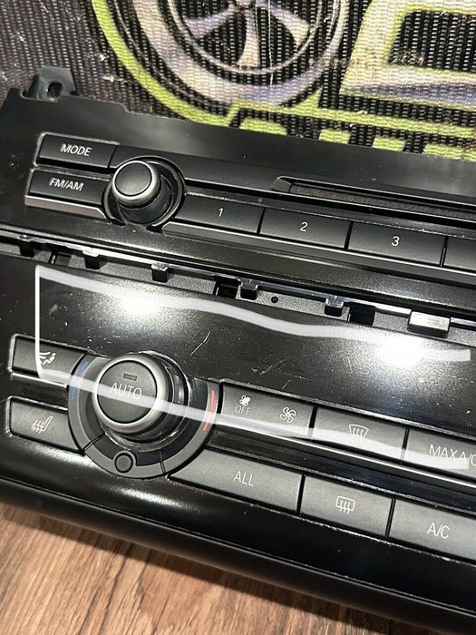 2011 BMW 550i F10 5 SERIES RADIO & A/C AC CLIMATE CONTROL BEZEL OEM *SCUFFS/READ