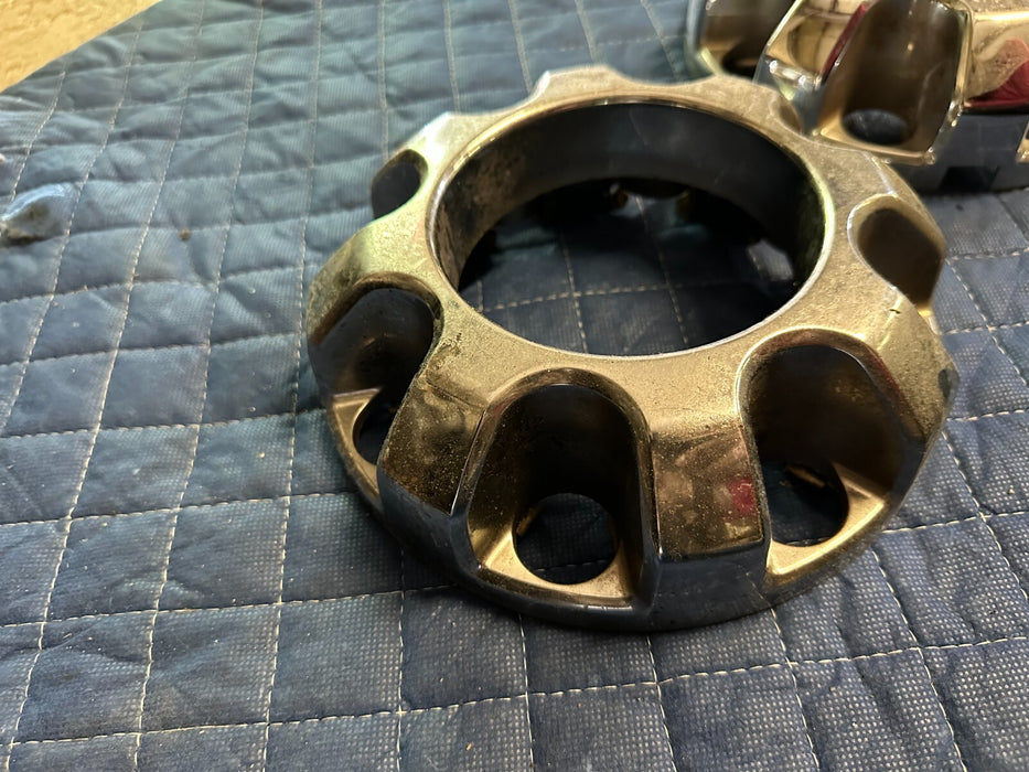 2020-2022 FORD F250 F350 REAR WHEEL CENTER CAPS PAIR OEM