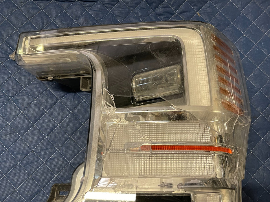 2020-2022 FORD F250 F350 F450 DRIVER LED HEADLIGHT W NO MODULE OEM *DAMAGED*