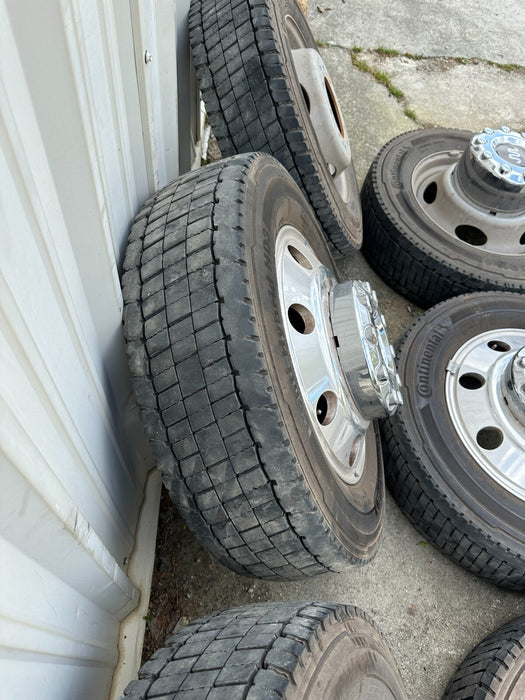 FORD F450 F550 RAM 4500 5500 10X225 FACTORY TAKE OFF WHEELS SET KING RANCH OEM