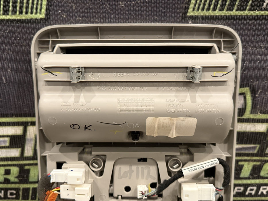 2017 NISSAN TITAN XD RESERVE OVERHEAD CONSOLE DOME LIGHT ASSEMBLY OEM