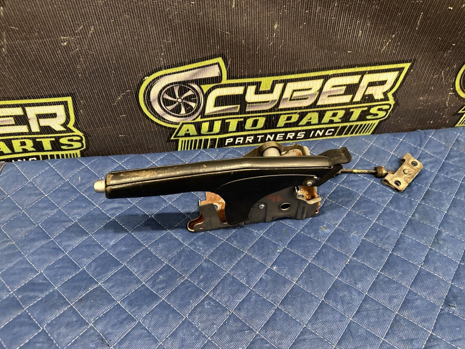 2009-2020 NISSAN 370Z LEATHER EMERGENCY E BRAKE HANDLE LEVER OEM ~MINOR WEAR~