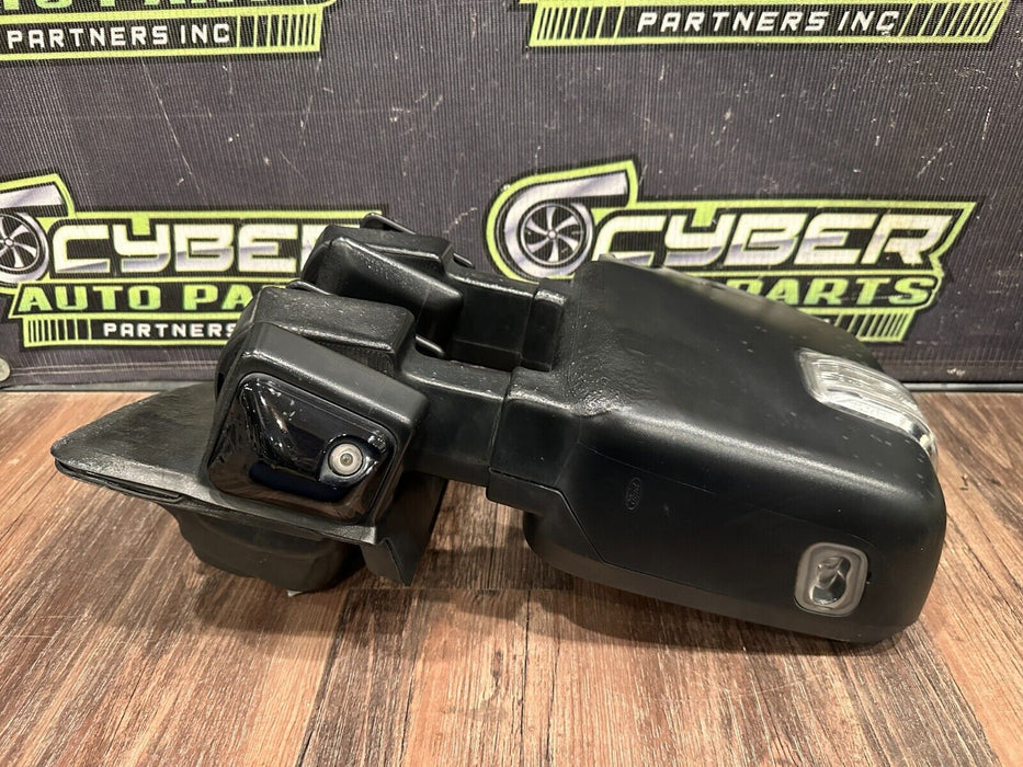 2017-19 FORD F250 F350 F450 LEFT TOW MIRROR W CAMERA OEM *BURN DAMAGE/SCUFFS*