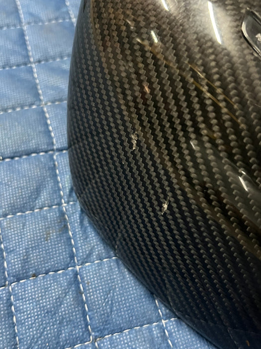 2012 AUDI R8 V8 RIGHT CARBON FIBER DOOR MIRROR HOUSING COVER OEM 4S0 823 573