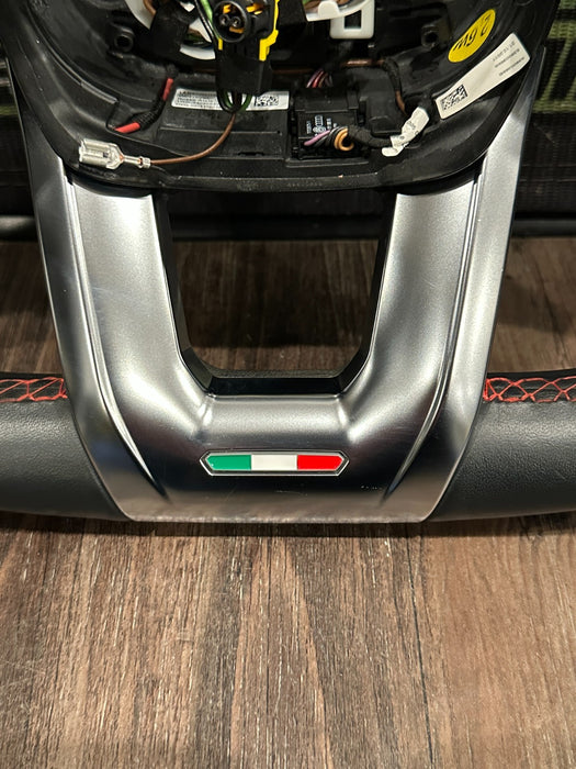 2018-2024 LAMBORGHINI URUS LEATHER STEERING WHEEL W RED STITCHING OEM