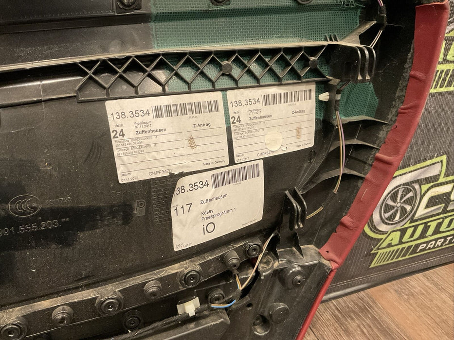 2017 PORCHE 781 FRONT LEFT DRIVER DOOR PANEL OEM~MINOR SCRATCHES/WEARS/TEARS~