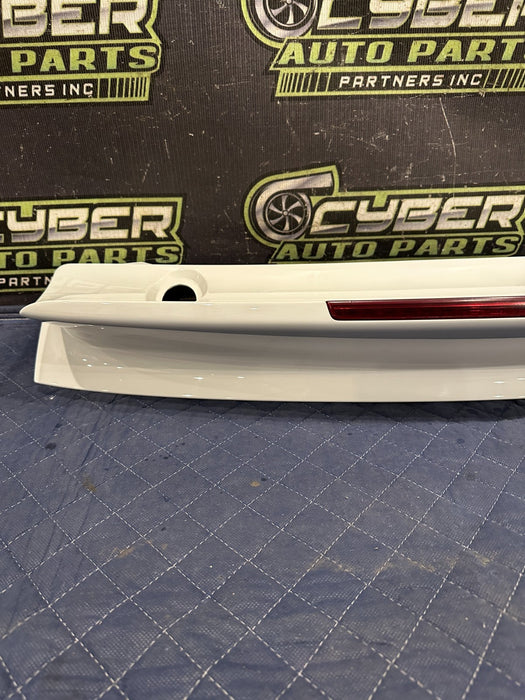 2014 PORSCHE 911 TURBO S 991 REAR ACTIVE SPOILER WING BASE W 3RD BRAKE LIGHT OEM