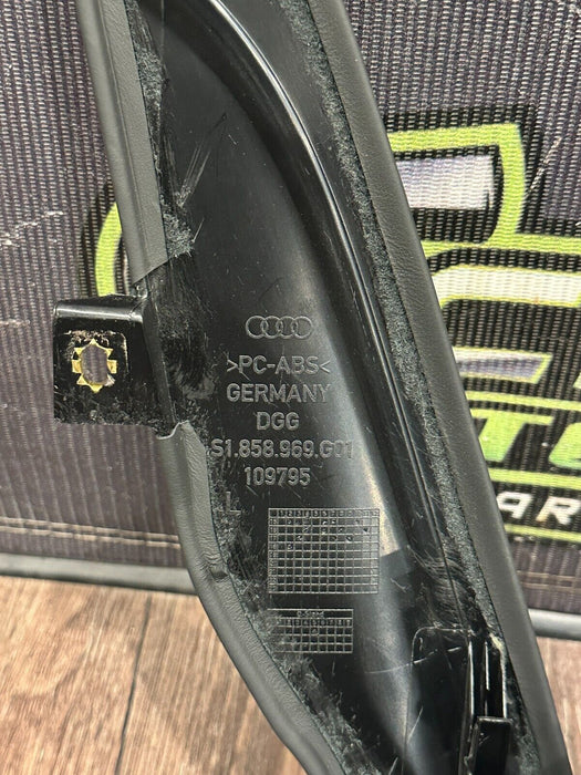 2017-18 AUDI R8 SPYDER DASHBOARD DASH END CAP TRIM LEFT LH OEM 4S1858969 C