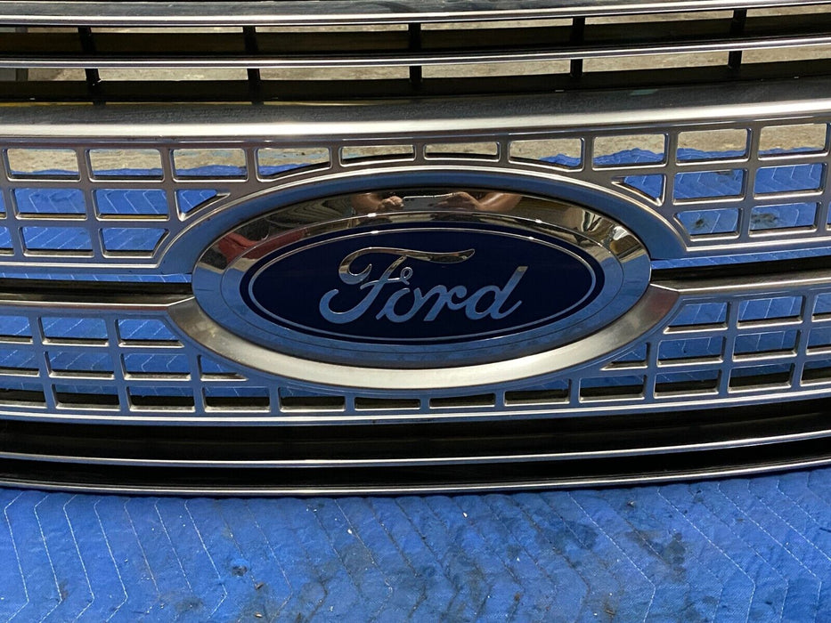 2017 2018 2019 FORD F250 F350 F450 PLATINUM CHROME GRILLE OEM ~DAMAGE~