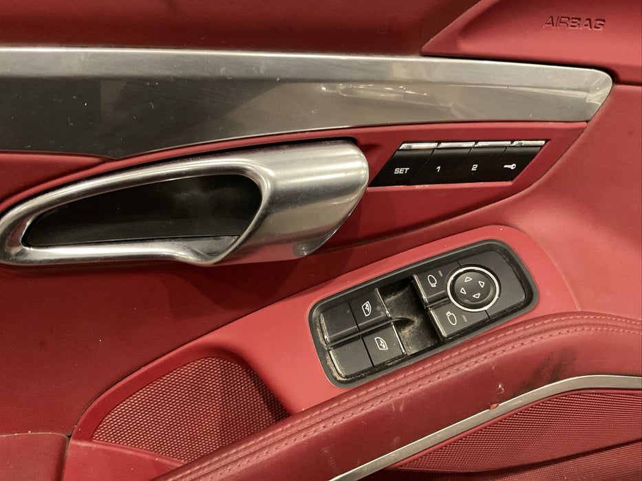 2017 PORCHE 781 FRONT LEFT DRIVER DOOR PANEL OEM~MINOR SCRATCHES/WEARS/TEARS~