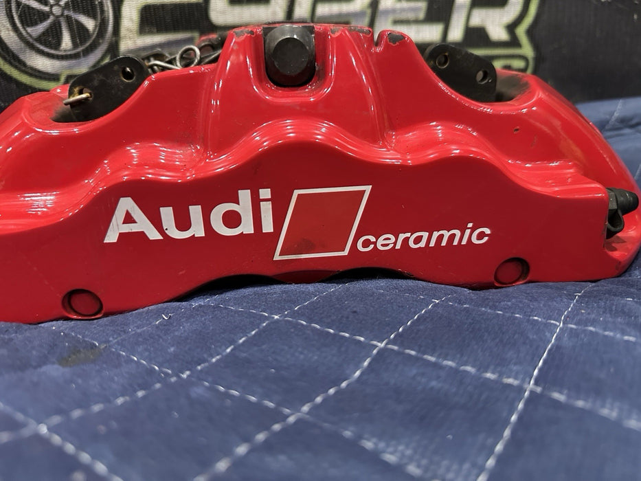 2021 AUDI R8 BREMBO FRONT RIGHT CARBON CERAMIC BRAKE CALIPER OEM *READ*