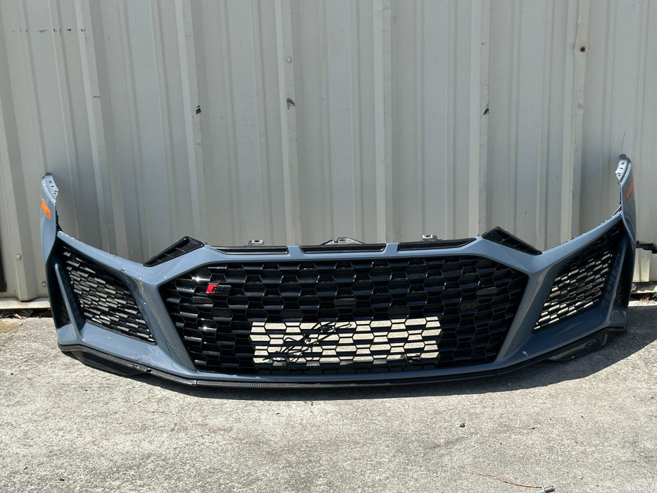 2020 2021 2022 2023 AUDI R8 FRONT BUMPER COVER W/ GRILLES COMPLETE GENUINE OEM