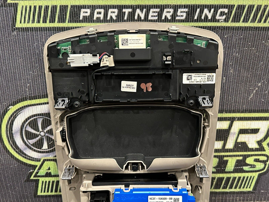 2017-2019 FORD F250 F350 F450 LIMITED OVERHEAD UPFITTER CONSOLE OEM *READ/CRACK*