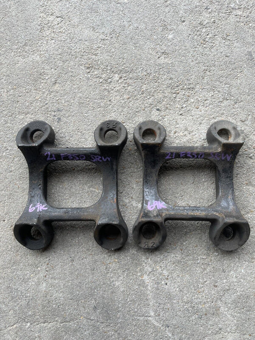 2021 FORD F350 SRW DIESEL LOWER REAR LEAF SPRING PLATES PAIR OEM 69K