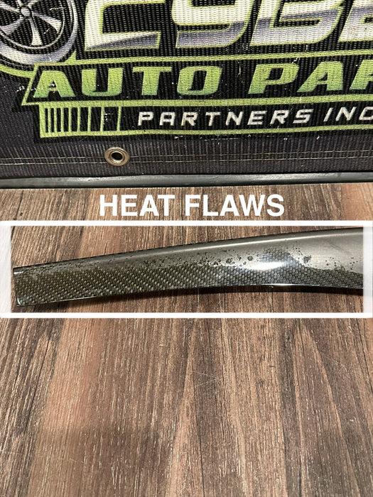 2021 AUDI R8 DASHBOARD LEFT CARBON FIBER TRIM OEM 4S1857212 *HEAT FLAWS 2-3*