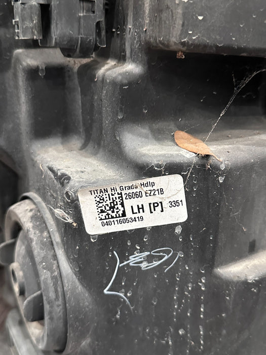 2017 NISSAN TITAN XD DRIVER LEFT LED HEADLIGHT OEM *INTERNAL STRESS CRACKS 7-8*