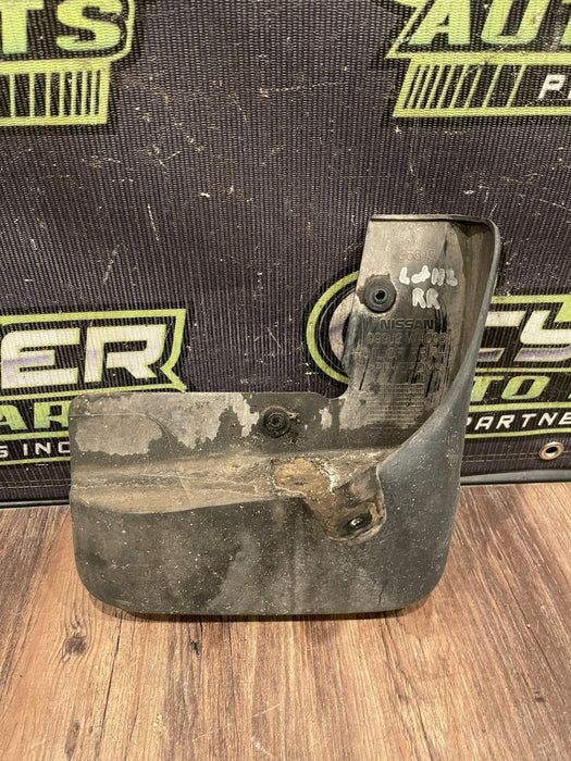 2017 NISSAN TITAN XD RESERVE REAR RIGHT MUD FLAP SPLASH GUARD OEM 999J2 W4008
