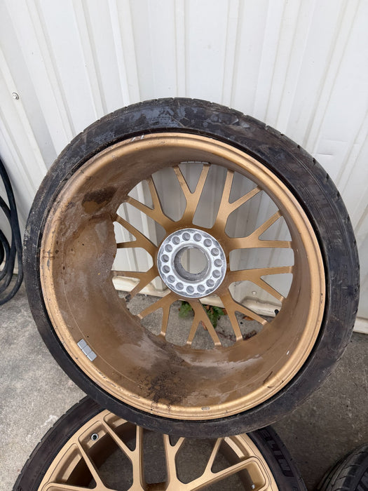 2014 PORSCHE 911 991.1 TURBO S OEM WHEELS FRONT REAR 11.5X20 9X20 99136216234