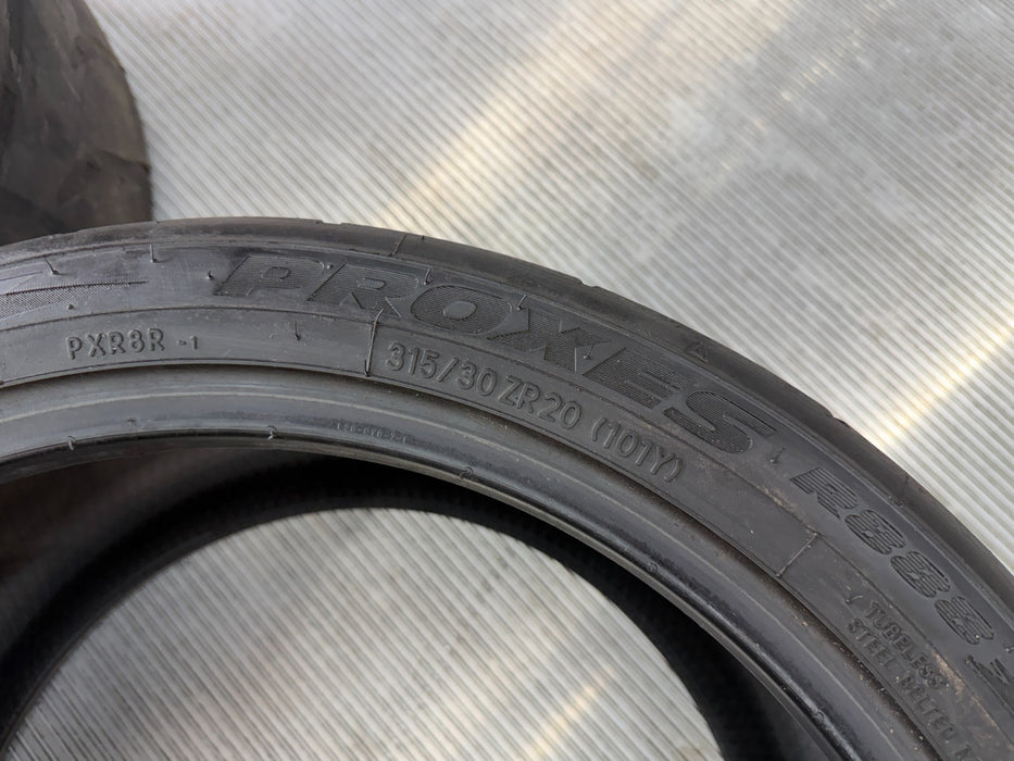 (2) TOYO PROXES R888R 315/30ZR20 TIRES AUDI R8 LAMBORGHINI HURACAN (USED)
