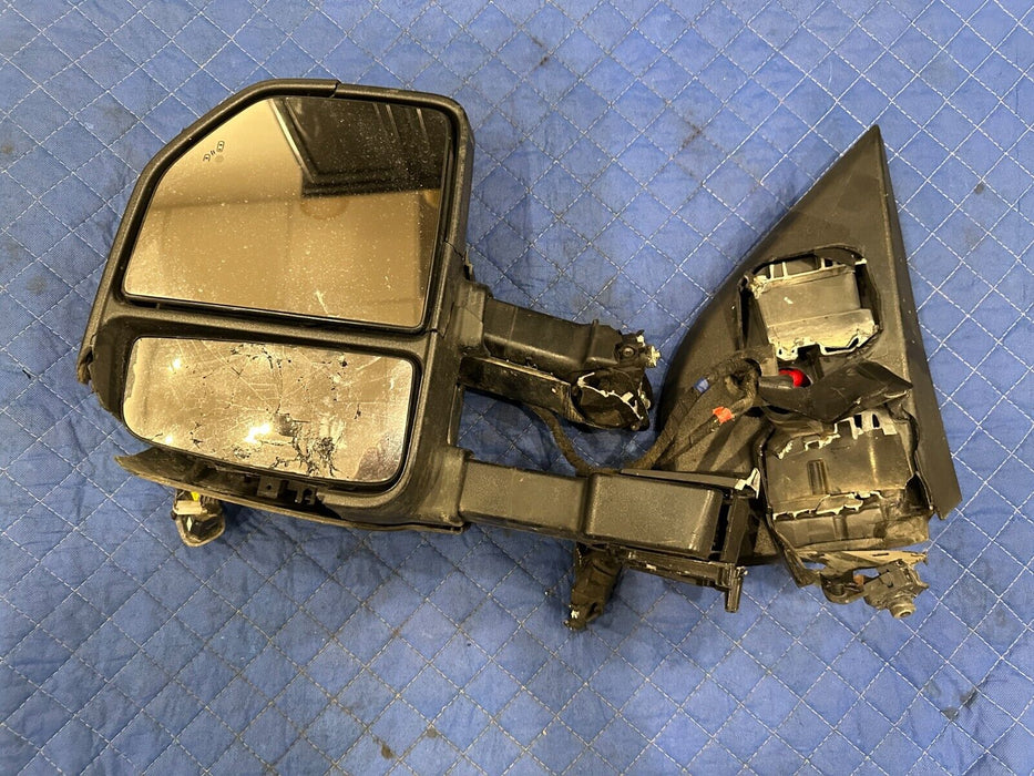 2017-2022 FORD F250 F350 F450 DRIVER LEFT TOW MIRROR OEM ~FOR PARTS ONLY~