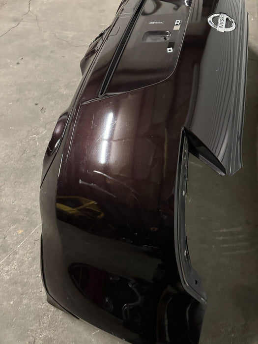 2010 NISSAN 370Z REAR BUMPER COVER BLACK CHERRY *NAG OEM ~MINOR WEAR/SCRATCHES~