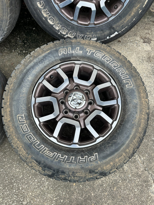 2022 DODGE RAM 2500 3500 SRW WHEELS RIMS TIRES 275/70 R18 OEM