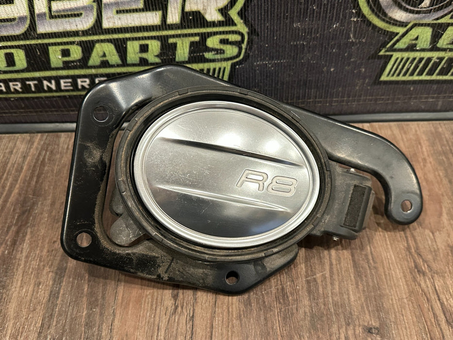 2017 AUDI R8 FUEL GAS CAP LID HOUSING ASSEMBLY OEM
