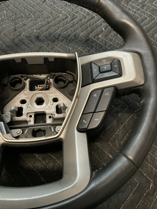 2017-2019 FORD F250 F350 F450 PLATINUM STEERING WHEEL OEM~COSMETIC DAMAGE~