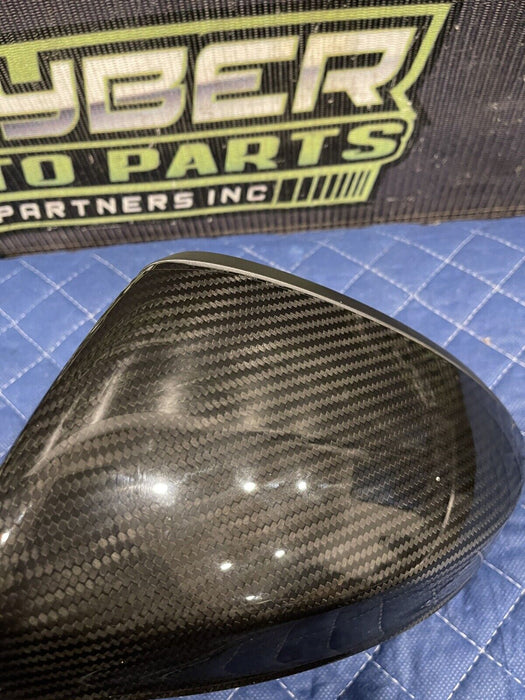 2017-18 AUDI R8 PLUS FRONT LEFT DRIVER DOOR MIRROR ~CARBON FIBER~