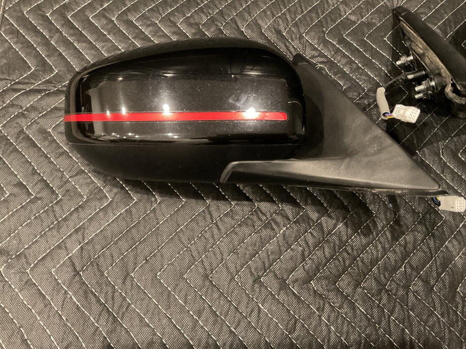 2017 NISSAN 370Z NISMO DOOR MIRROR PAIR LEFT RIGHT OEM 2009-2020 ~DAMAGE~